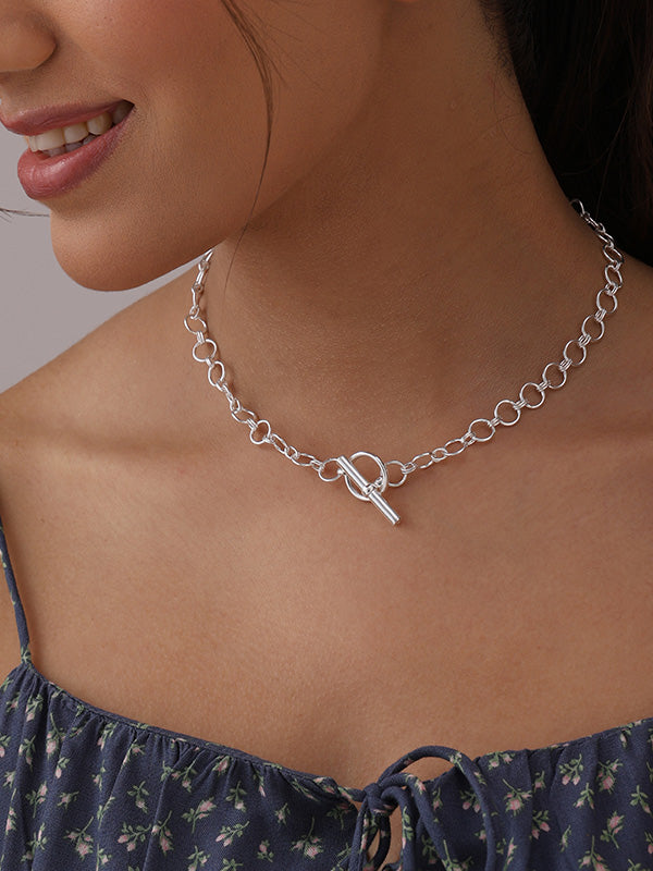 Myra Modern Toggle Necklace for Women