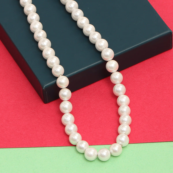 925 Sterling Silver Pearl Chain for Teen Women 18 Inches