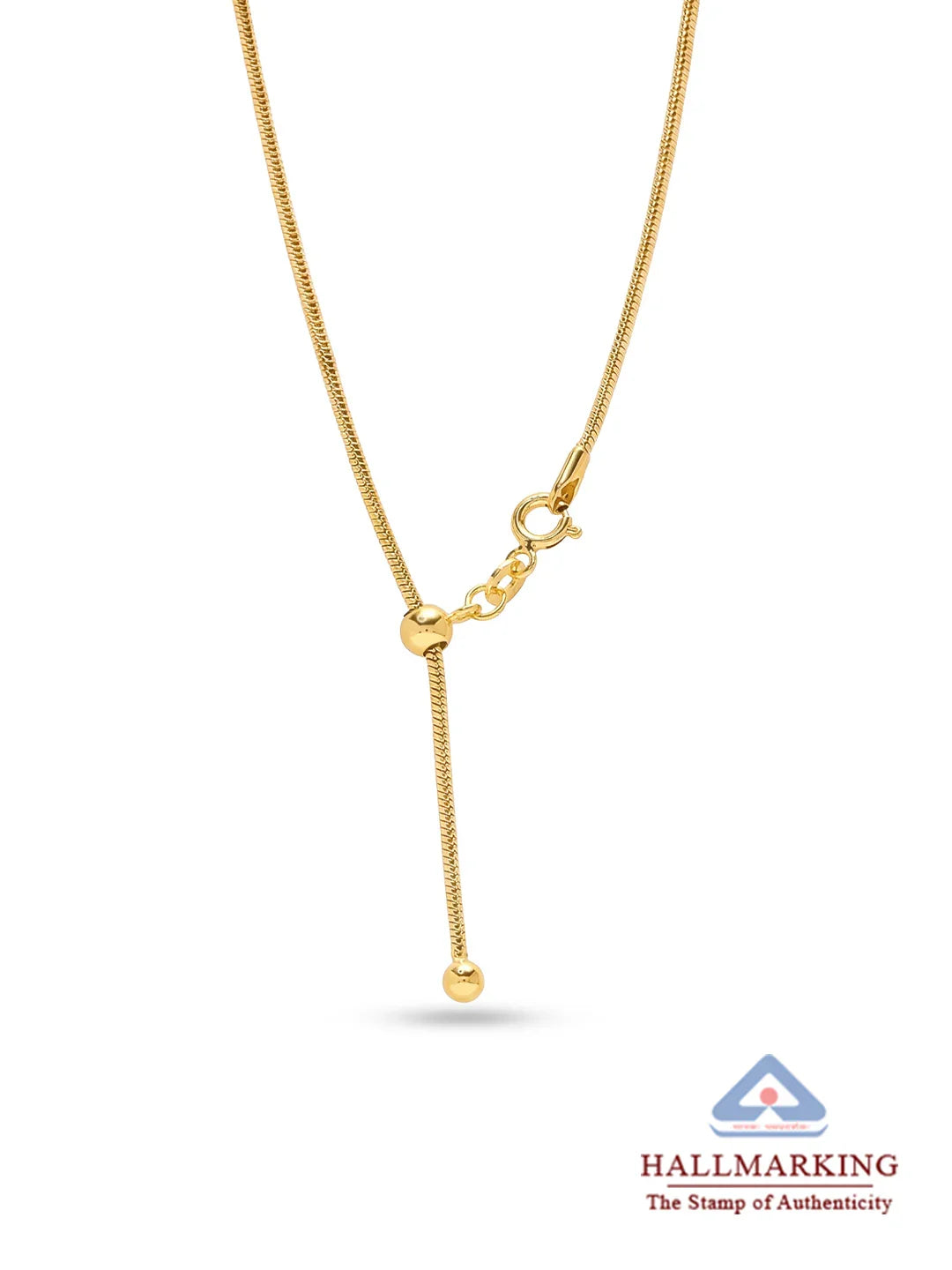 925 Sterling Silver Jewellery | 14K Gold-Plated Doro Classic Snake Necklace | acpl-ecom.myshopify.com