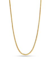 925 Sterling Silver Jewellery | 14K Gold-Plated Doro Classic Snake Necklace | acpl-ecom.myshopify.com