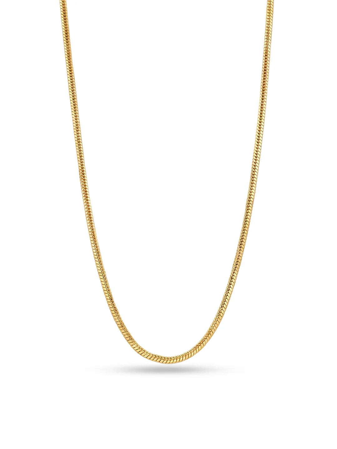 925 Sterling Silver Jewellery | 14K Gold-Plated Doro Classic Snake Necklace | acpl-ecom.myshopify.com