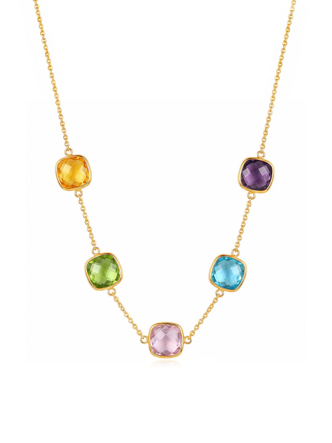 Aurora Gleam Multi-Colour BroyaLite Pendant Necklace