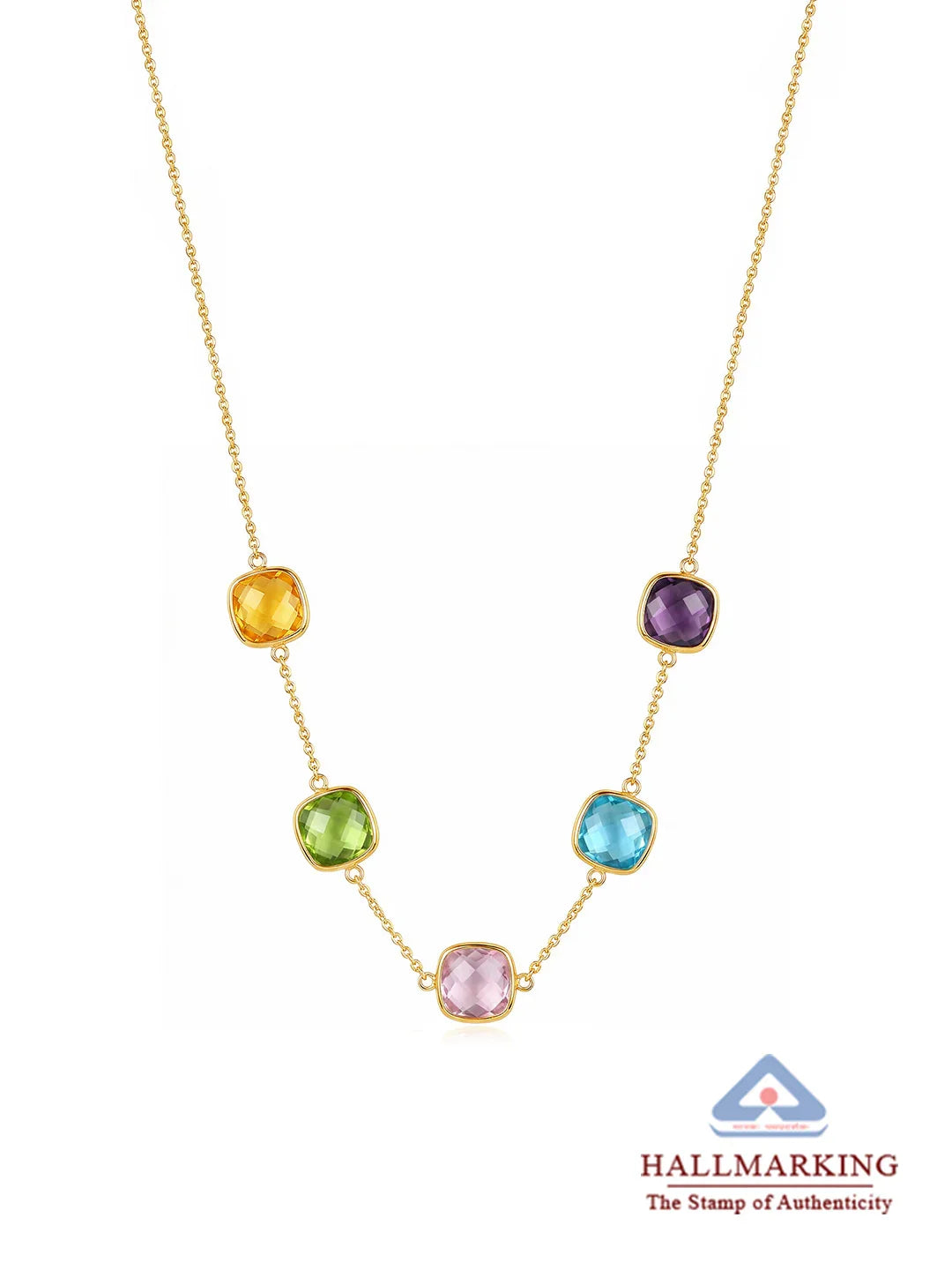 Aurora Gleam Multi-Colour BroyaLite Pendant Necklace