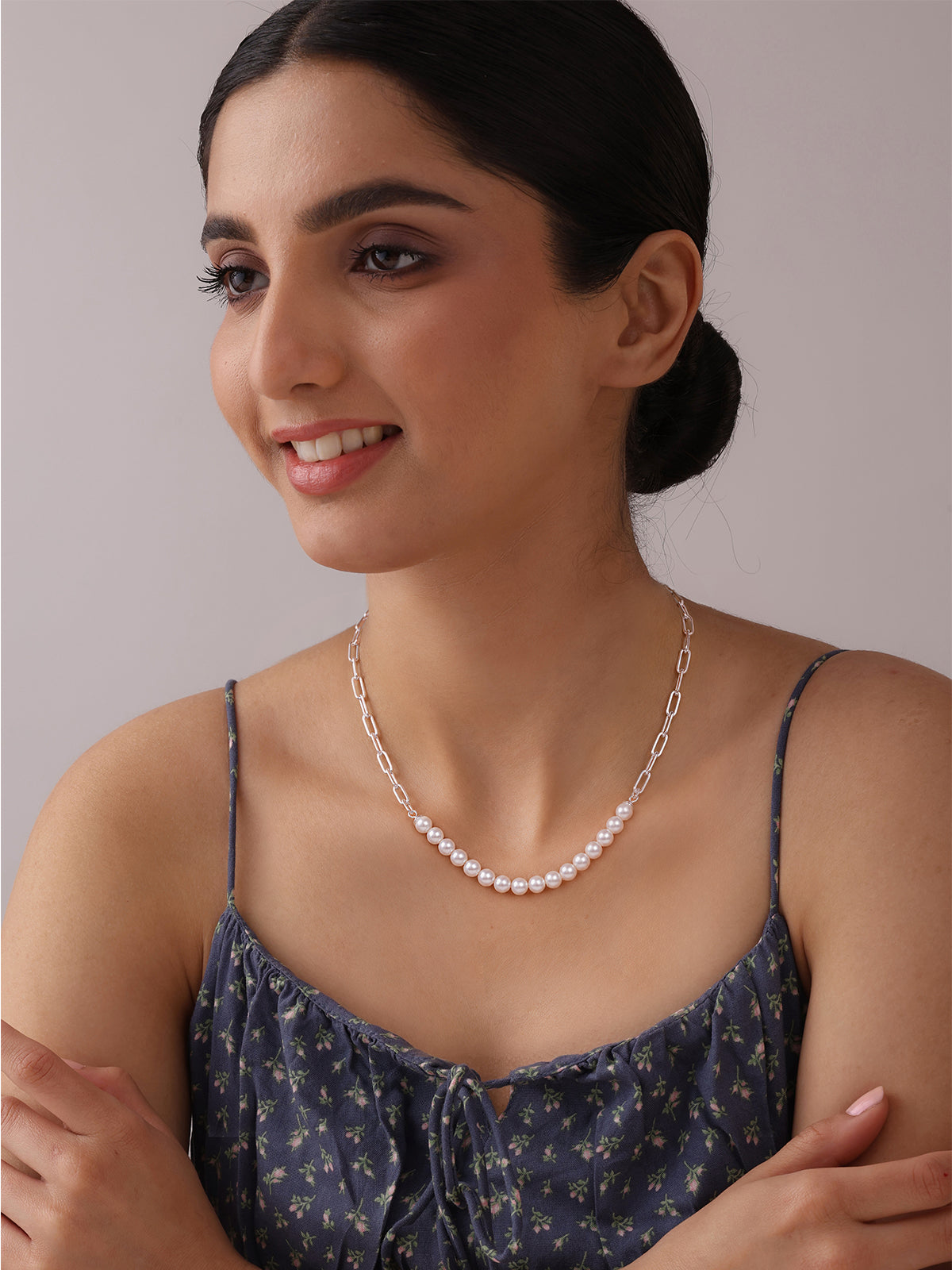 Silver Contemporary Necklace