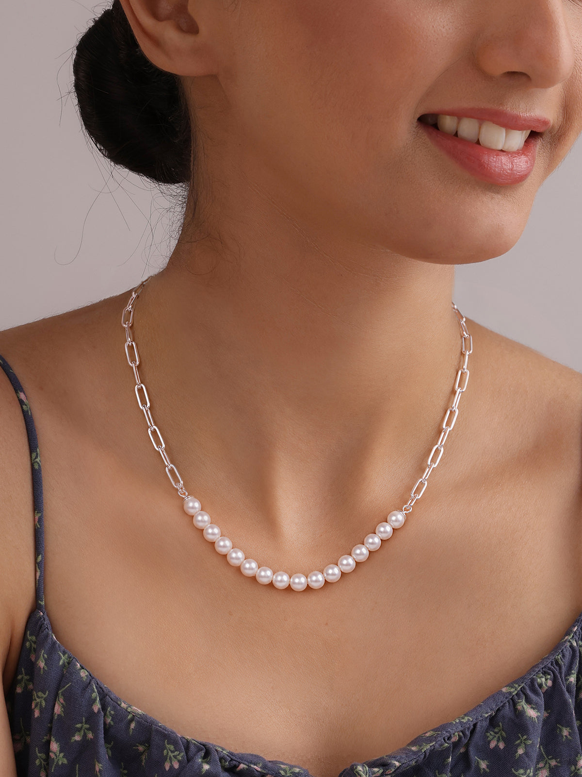 Silver Contemporary Necklace