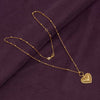 925 Sterling Silver Gold-Plated 14K Heart Pendant Ridge Heart Charm Necklace for Women Teen
