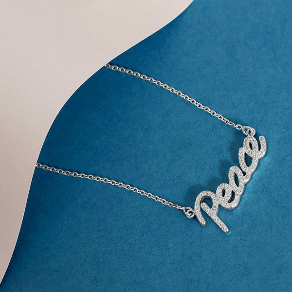LeCalla Sterling Silver "Believe" & "Strength" Inspirational Pendant Necklace For Women | 16+2 Inch Chain