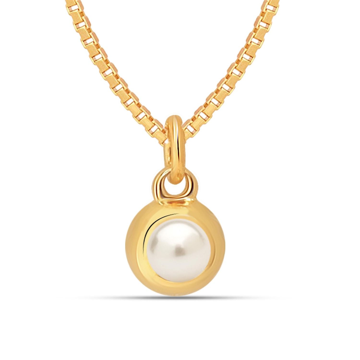 925 Sterling Silver 14K Gold Plated Adjustable Pave Simulated Pearl Pendant Necklace for Women