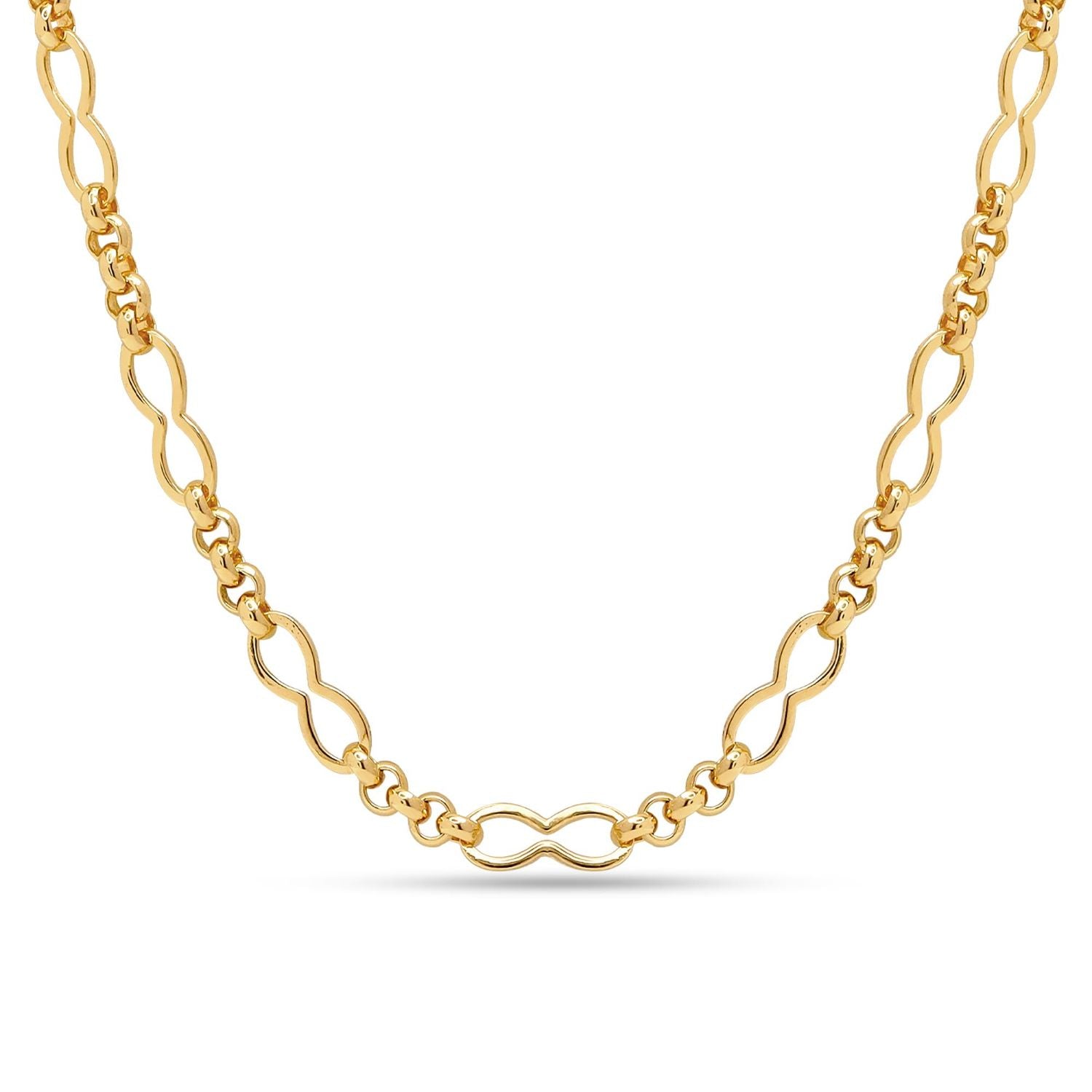 925 Sterling Silver 14K Gold Plated Rolo Link Chain Necklaces for Women Teen