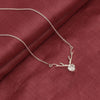 925 Sterling Silver Italian Design CZ Deer Heart Pendant Necklace for Women Teen