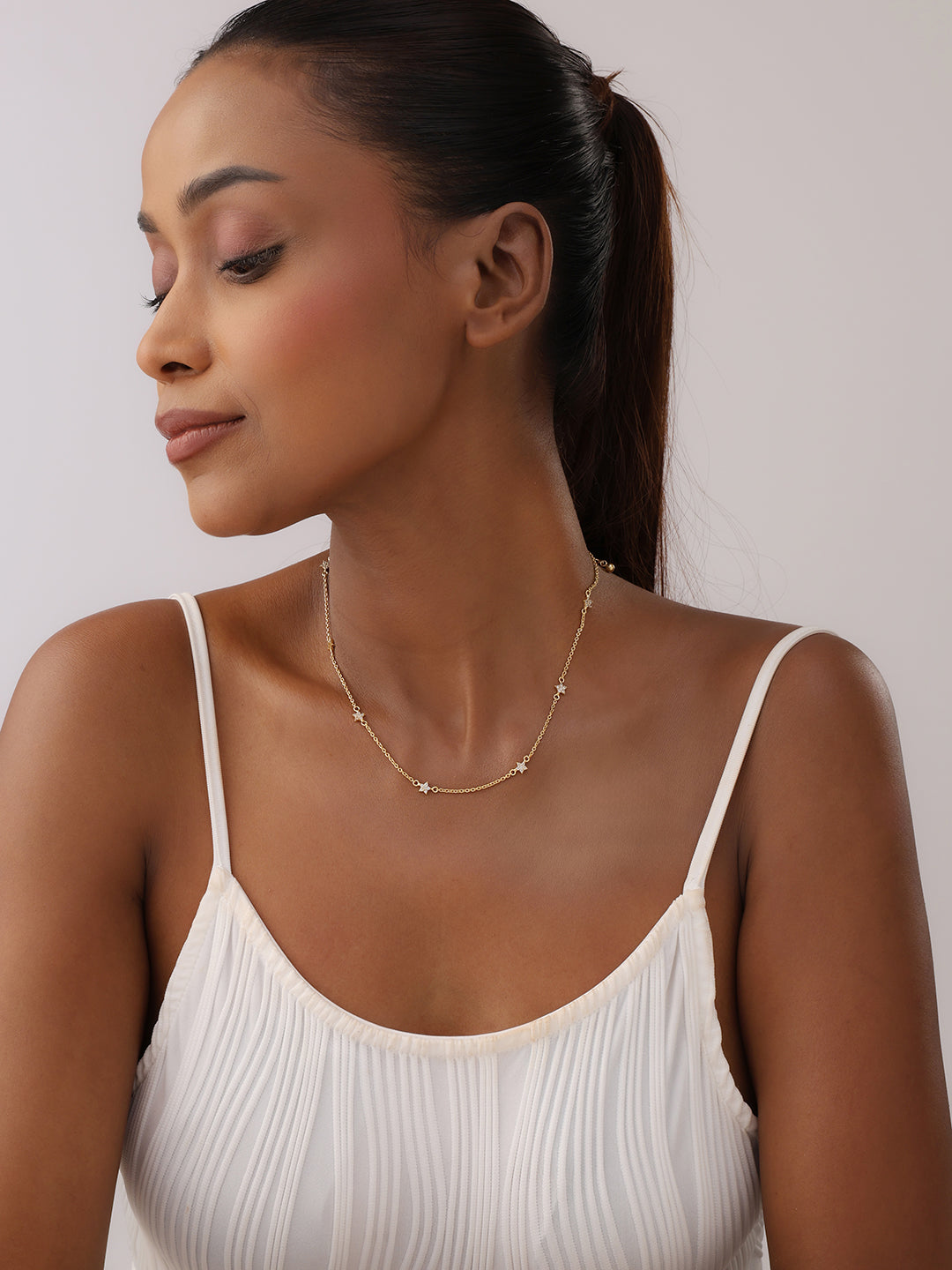 Gold Station Necklace