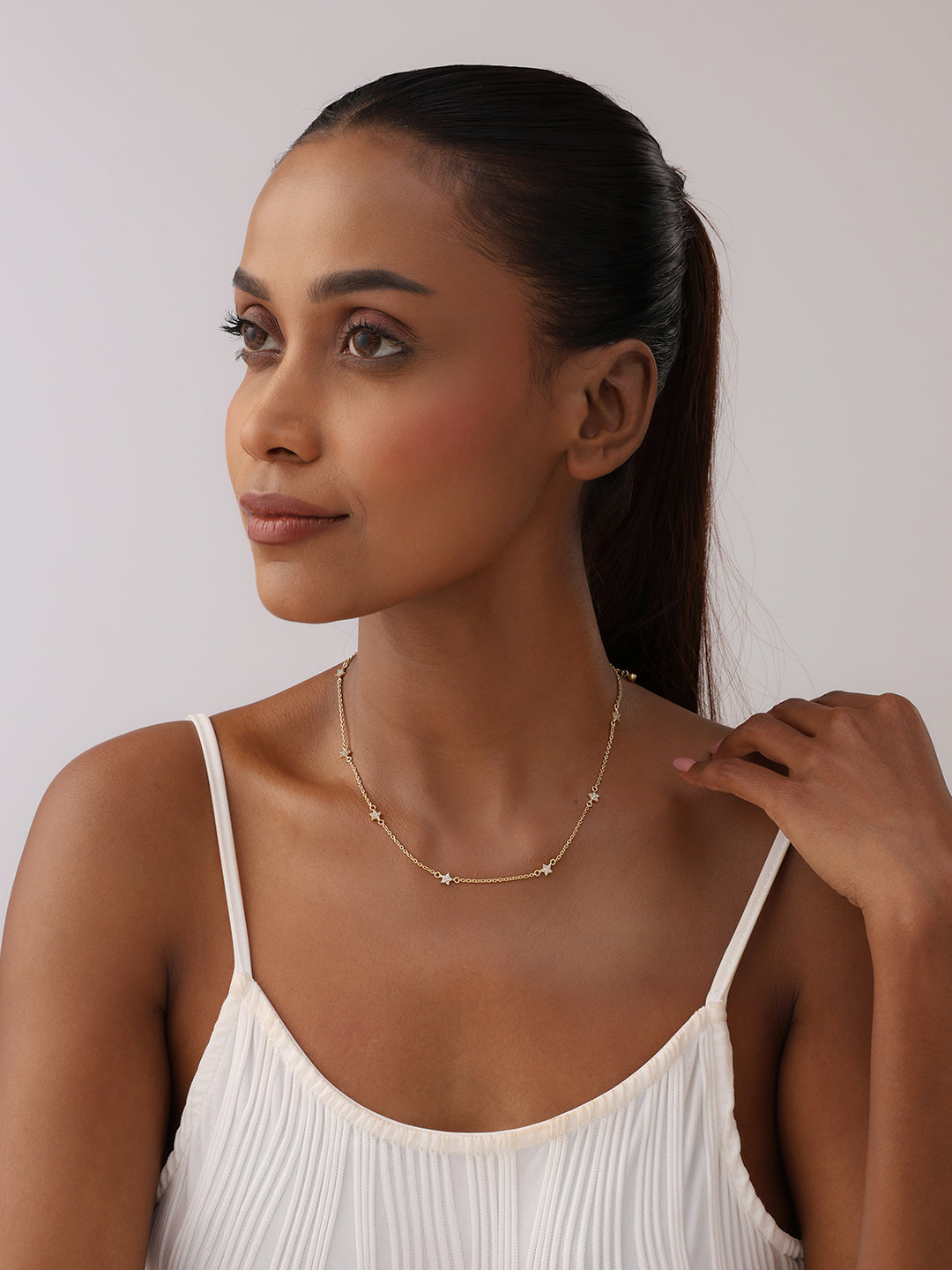 Gold Station Necklace