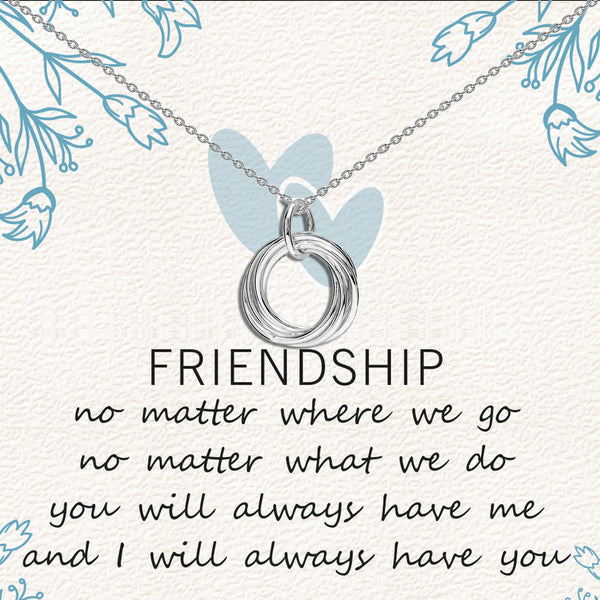 925 Sterling Silver Adjustable Knot Twisted Circle Pendant Necklace With Gift Card for Women Teen