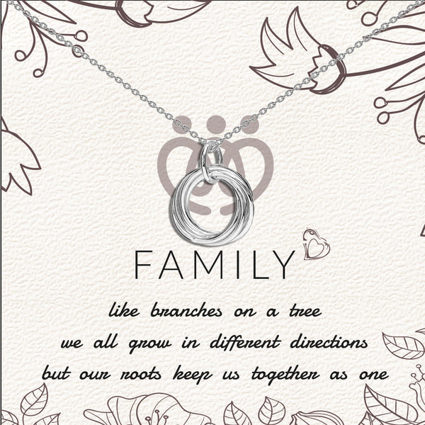 925 Sterling Silver Adjustable Knot Twisted Circle Pendant Necklace With Gift Card for Women Teen