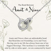 925 Sterling Silver Cubic Zirconia Interlocking Double Circles Pendant Necklace With Gift Card for Women