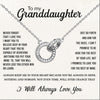 925 Sterling Silver Cubic Zirconia Interlocking Double Circles Pendant Necklace With Gift Card for Women