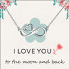 925 Sterling Silver Infinity Love Heart Shape Pendant Necklace With Gift Card for Women Teen and Girls