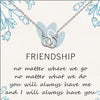 925 Sterling Silver Cubic Zirconia Interlocking Infinity Double Circle Pendant Necklace With Gift Card for Women Teen
