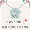 925 Sterling Silver Infinity Love Knot Heart Shape Pendant Necklace With Gift Card for Women Teen and Girls