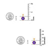 925 Sterling Silver 14K Gold Plated Evil Eye Protection Charm Pendant Necklace for Women Teen