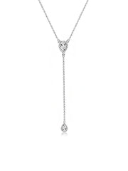Double CZ Lariat Y-Necklace