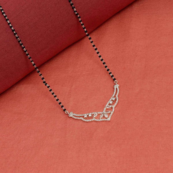 925 Sterling Silver Crown style Mangalsutra for Women