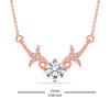 925 Sterling Silver Rose Gold Plated Love Bouquet Mangalsutra for Women