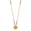 925 Sterling Silver Gold Plated Half Moon Mangalsutra for Women