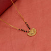 925 Sterling Silver Gold Plated Half Moon Mangalsutra for Women