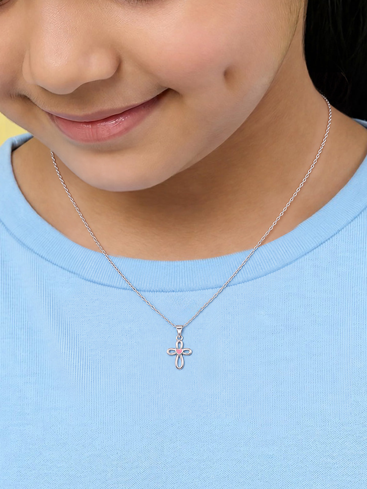 Silver Pendant Necklace for Kids