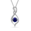 Valentines Day Gifts 925 Sterling Silver Infinity Birthstone Pendant Necklace for Women
