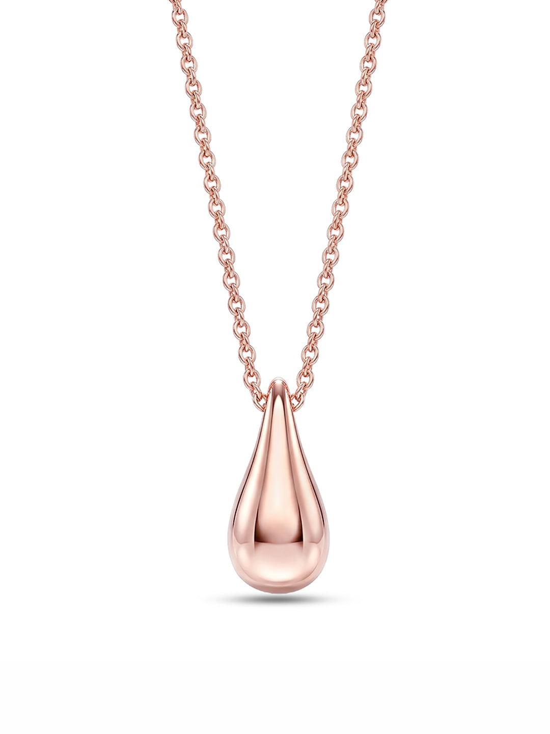 Blush Radiance Teardrop Pendant Necklace