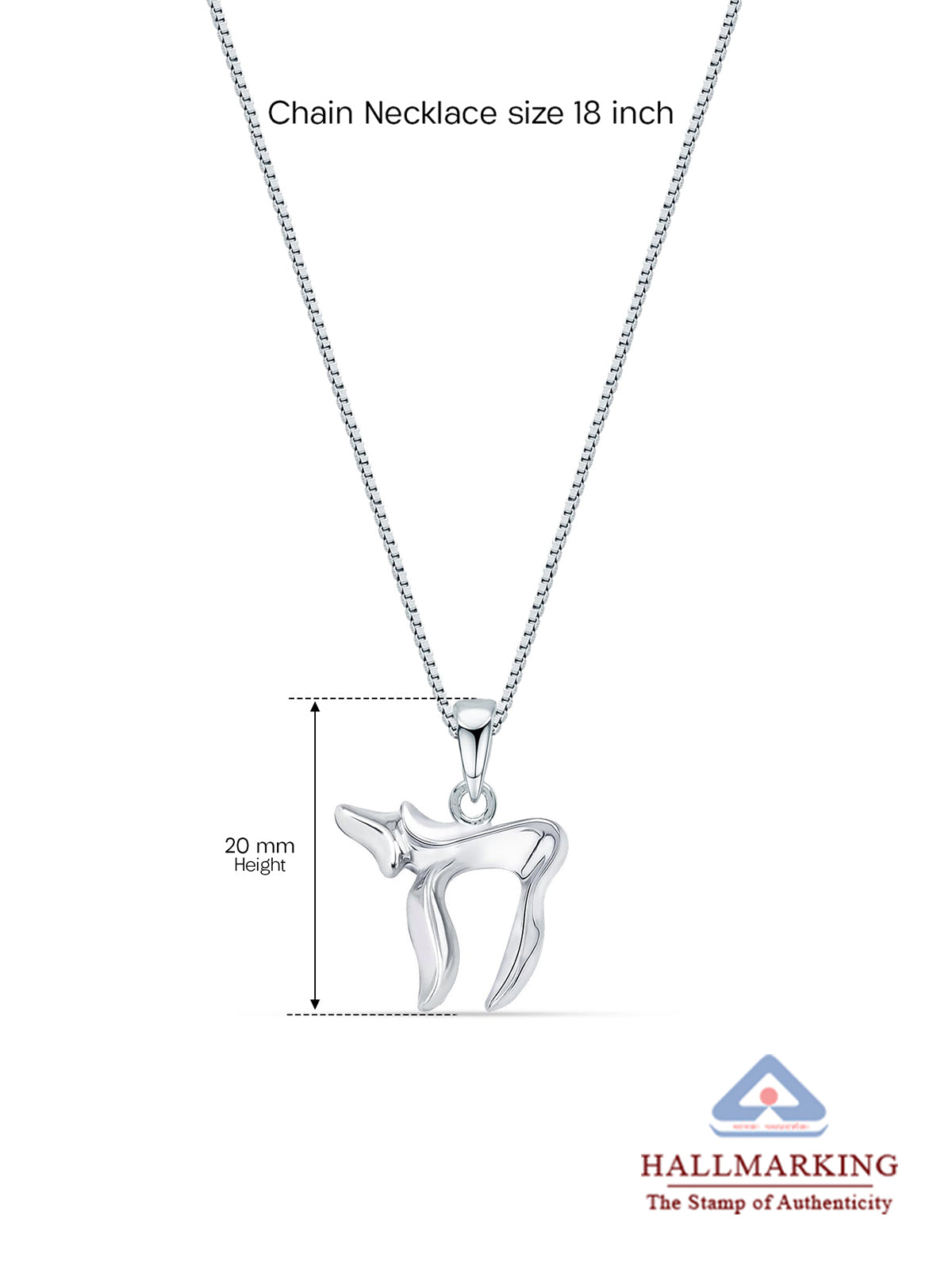 Chai Hebrew Letter Pendant Women's Necklace