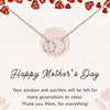 LeCalla 925 Sterling Silver Interlocking Double Circle Necklace With Gift Card For Women
