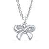 925 Sterling Silver Bowknot Pendant Necklace for 4 and above Years Children | Gifts for Kids