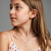 925 Sterling Silver Ballet Slippers Shoes Necklace Gift for 4 Years and above Kids Girl