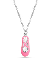 Ballerina Enamel Ballet Slipper Kids' Necklace