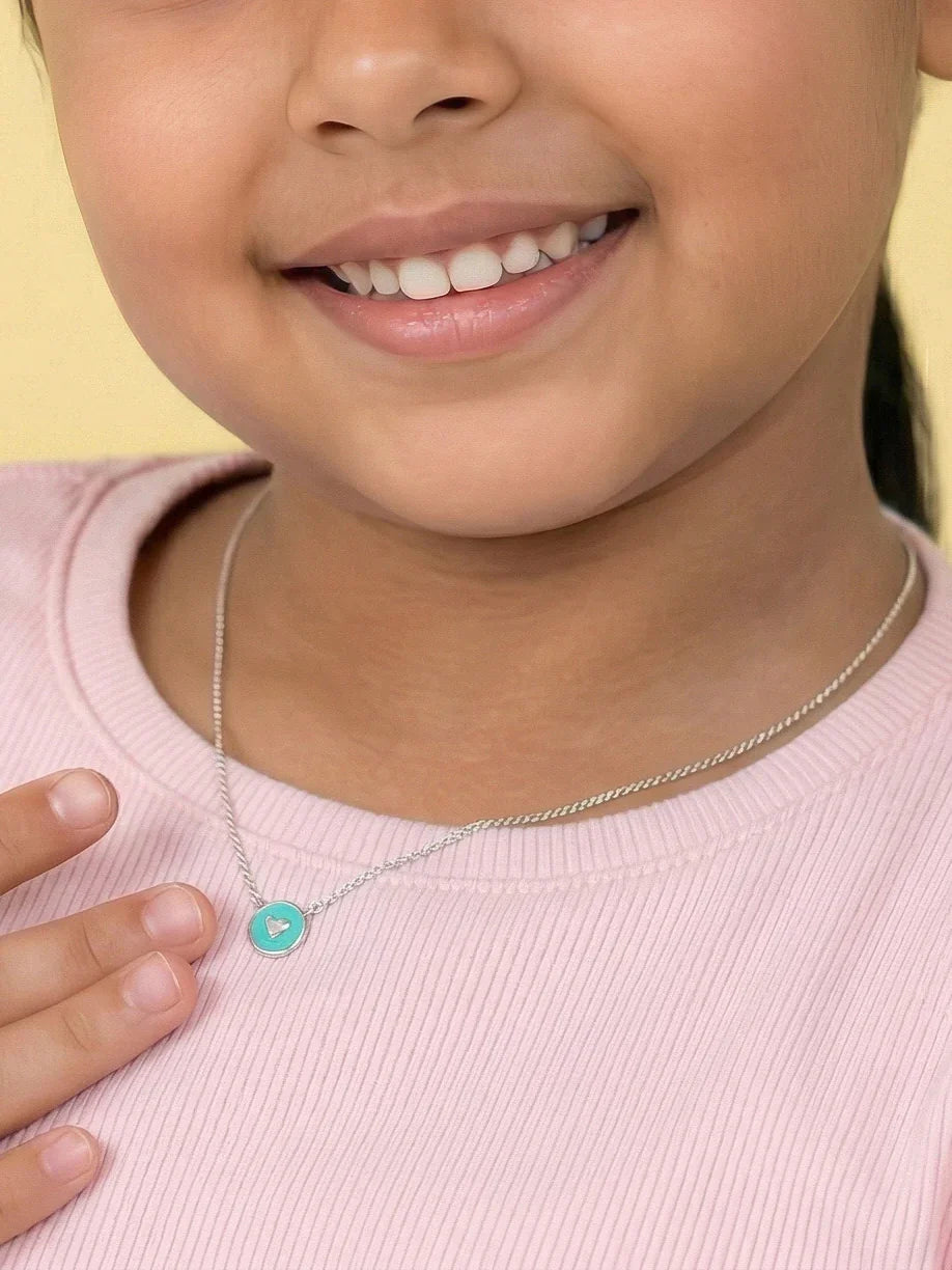 Simple Heart Pendant Necklace for Kids