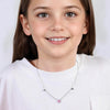 925 Sterling Silver CZ Charms Heart Necklace for 4 and above Years Children | Gifts for Kids