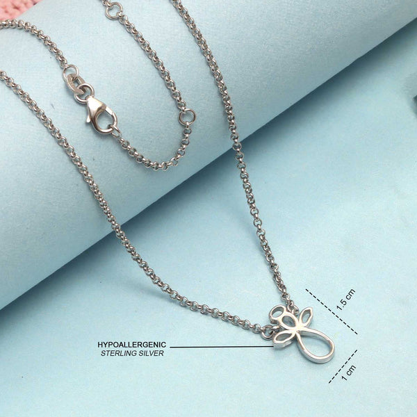 925 Sterling Silver Guardian Angel Pendant Necklaces for 4 and above Years Children | Gifts for Kids