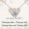 925 Sterling Silver Adjustable Sparkling CZ Love-Knot Pendant Necklace With Gift Card for Women