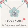 925 Sterling Silver Adjustable Sparkling CZ Love-Knot Pendant Necklace With Gift Card for Women