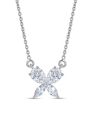 CZ Butterfly Pendant Women’s Necklace