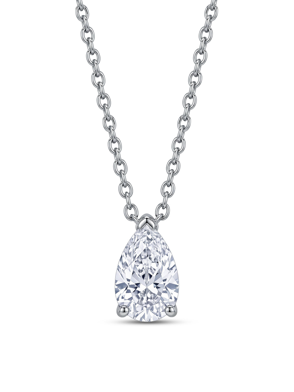 Teardrop CZ Pendant Women’s Necklace
