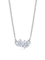 Double Heart CZ Pendant Women’s Necklace
