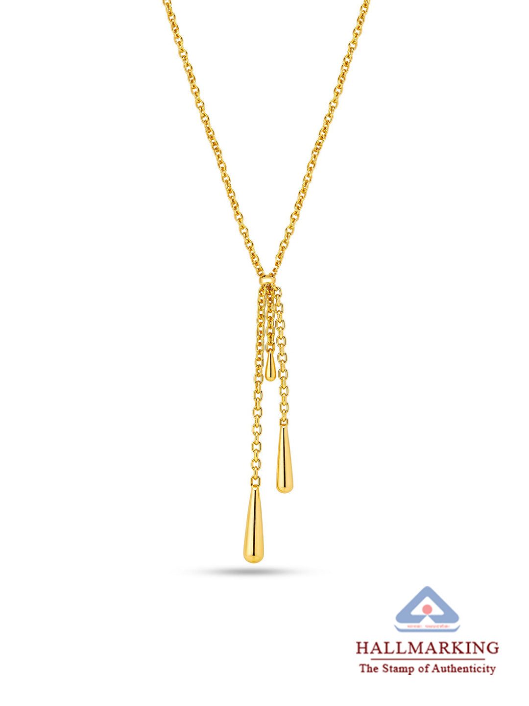 Golden Drops of Jupiter Pendant Necklace