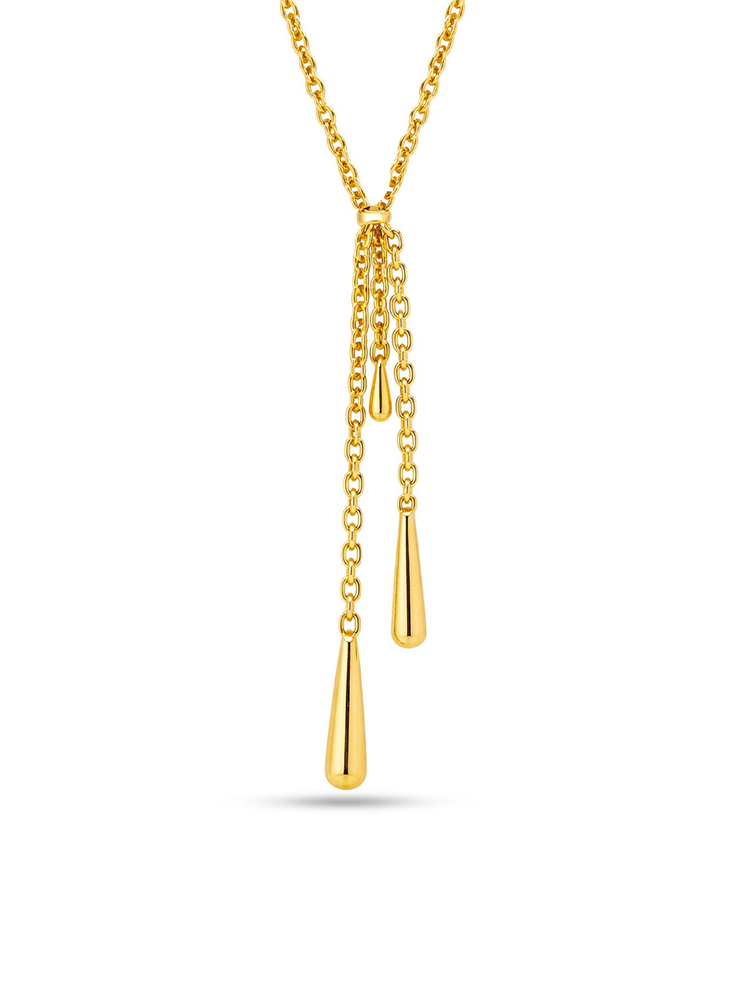 Golden Drops of Jupiter Pendant Necklace