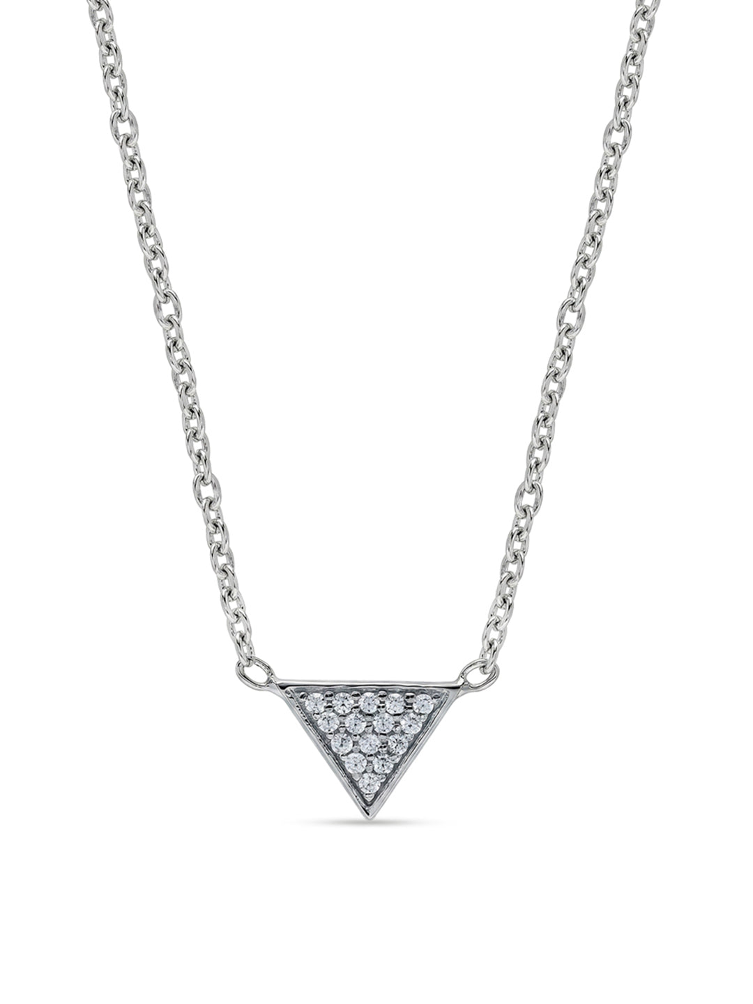 Rhodium Charm Necklace