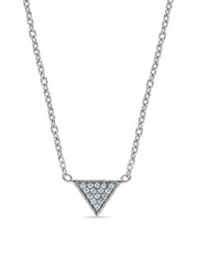 Rhodium Charm Necklace
