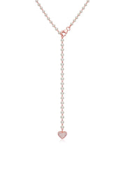 Rose Gold Lariat Necklace